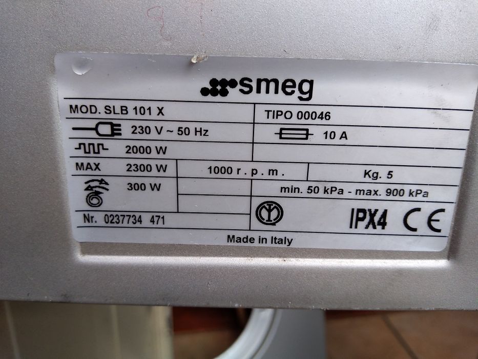 Peças máquina lavar smeg 5kg
