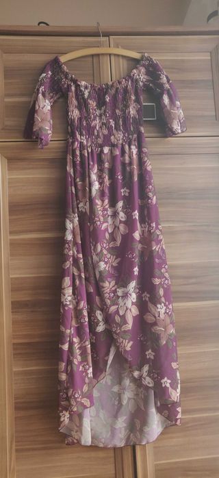 Hiszpanka  amarant sukienka 40/42