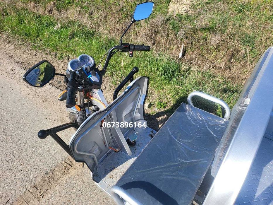 Електроцикл вантажний Dozer Model-3 Дозер 1800W Трицикл Скутер Знижки