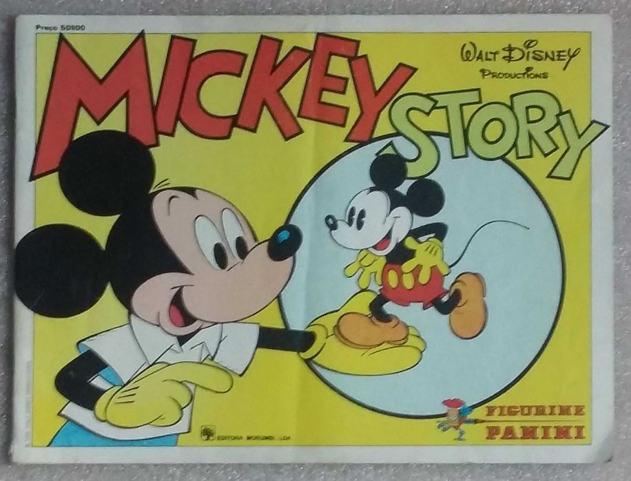 Caderneta de cromos Mickey Story