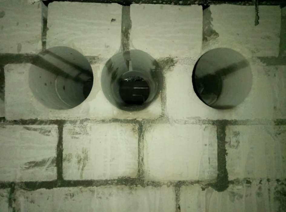 Сверление отверстий под рекуператор , буржуйки