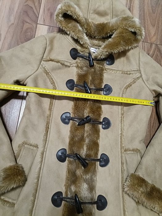 Płaszcz z kożuchem, kożuch damski, góralski, Orsay