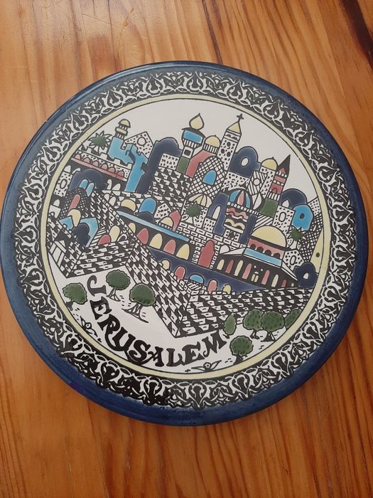 Jerusalém Prato em Cerâmica Arménia
