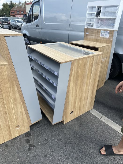 Lady sklepowe wityrny lada z półkami