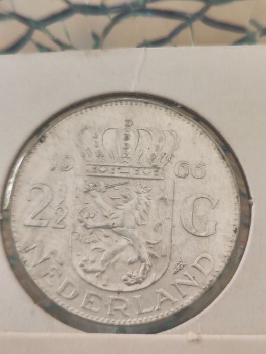 Moeda de   2½ gulden  Prata, Silver, Argent