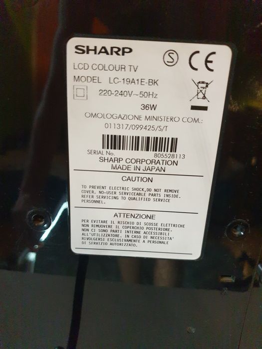 TV Sharp 19' LCD