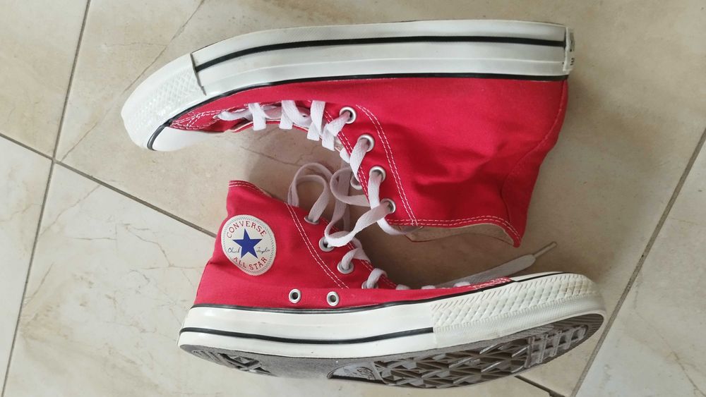 trampki Converse czerwone 42 jak nowe