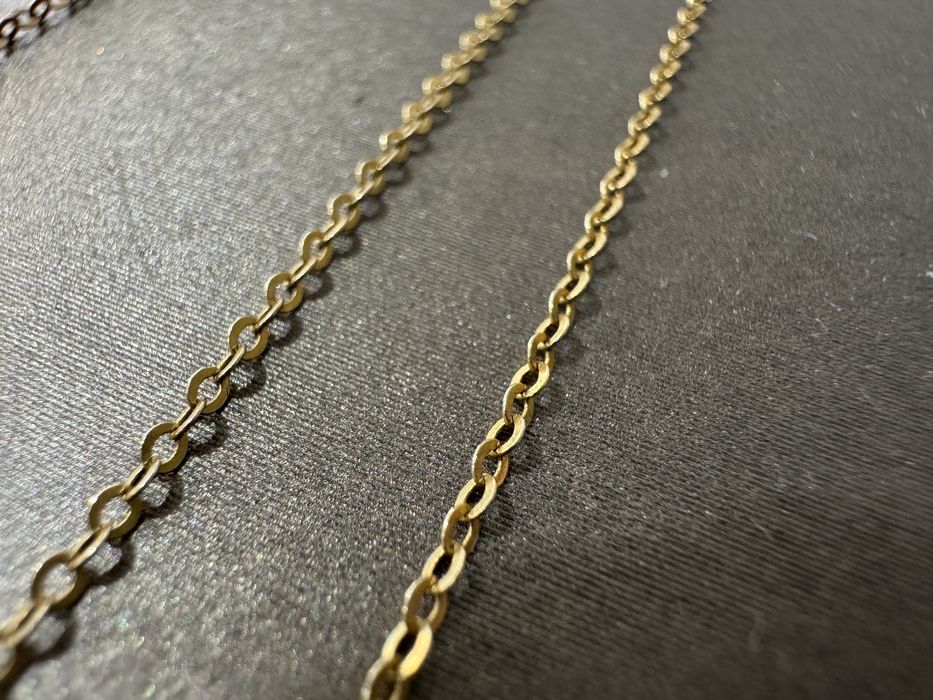 Klasyczny złoty łańcuszek „ankier”  585  52cm