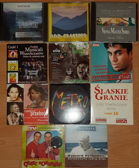 Płyty CD, lata 90