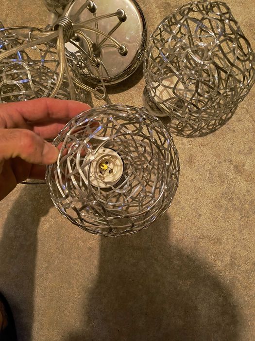 Lampa salonowa na 5 żarówek