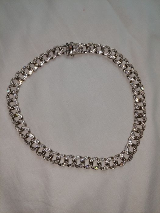 colar de zirconia ice  (trapper)