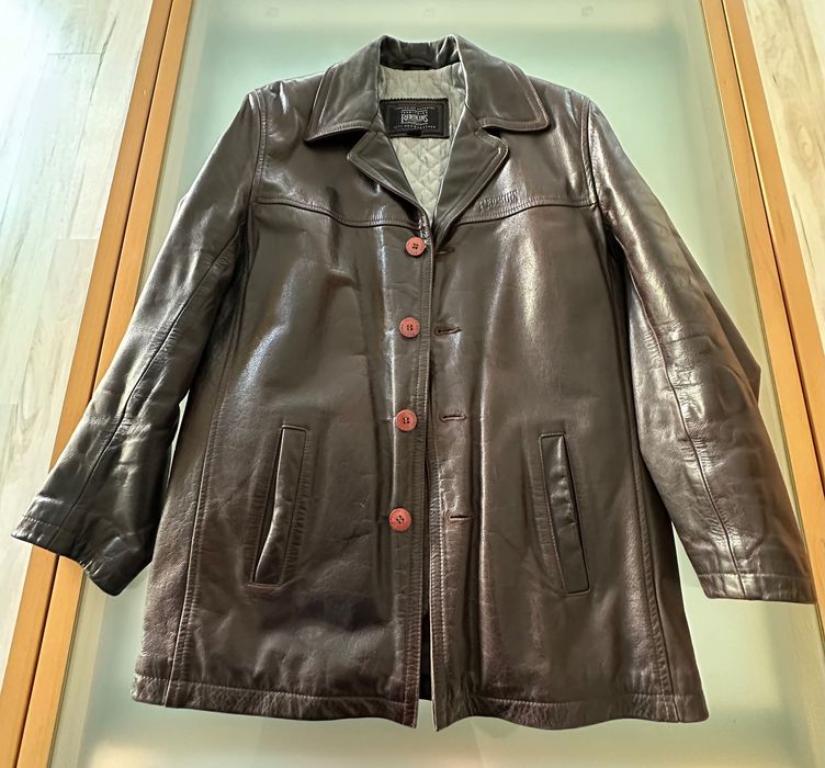 Casaco Peacoat Redskins - Pele de Vaca Premium - Tamanho M