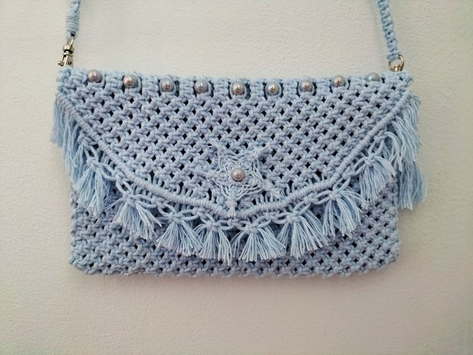 Bolsa mar (macramê)