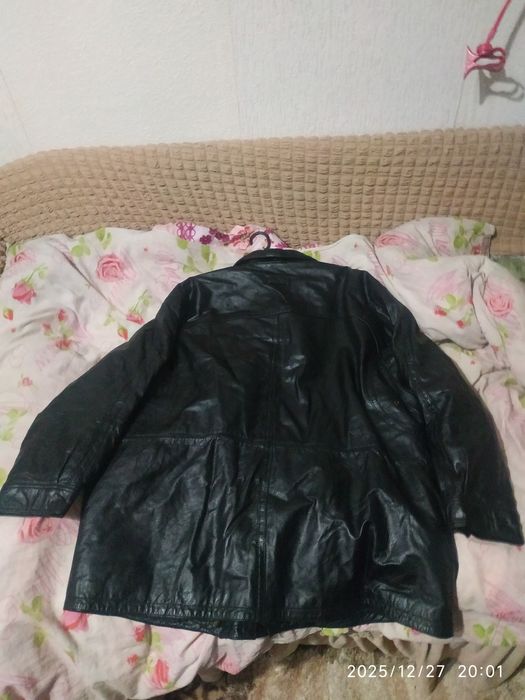 Куртка кожаная мягкая мужская