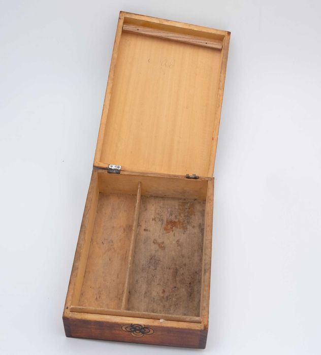 Szkatułka drewniana pirografia cepelia