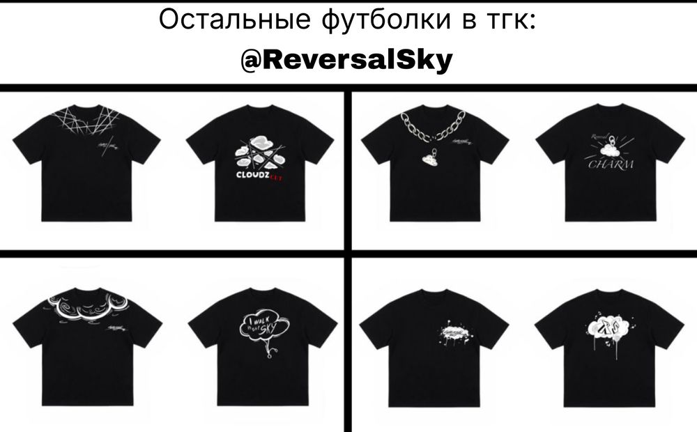 + ОЛХ ДОСТАВКА‼️Футболка Reversal Sky [Sky Charm]