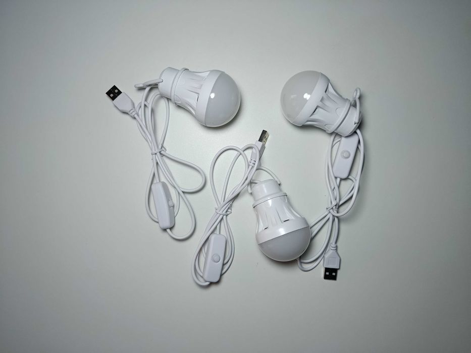 3 шт лампи USB з вимикачем