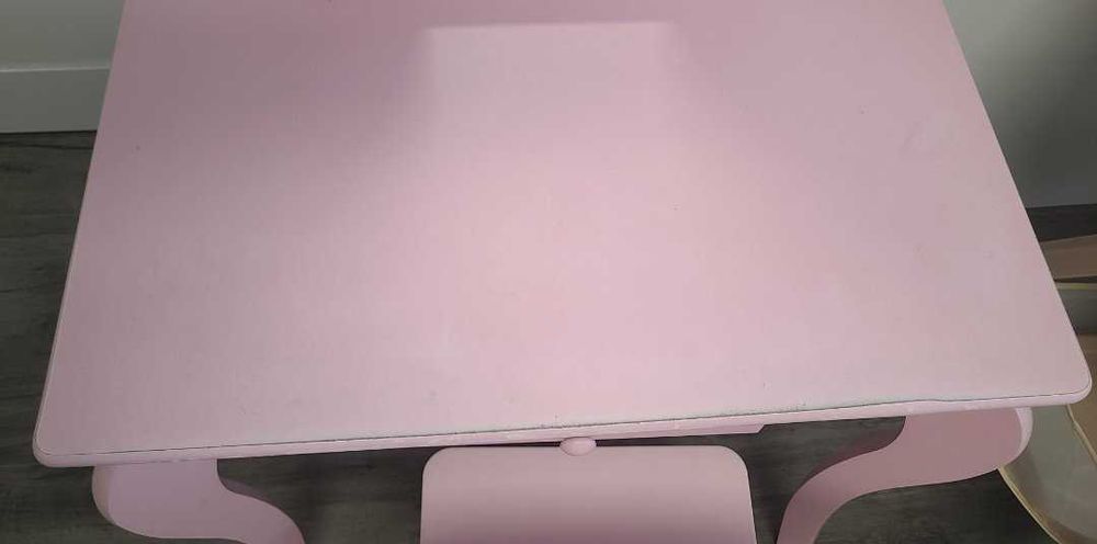 Toaletka drewniana dla dziewczynki
