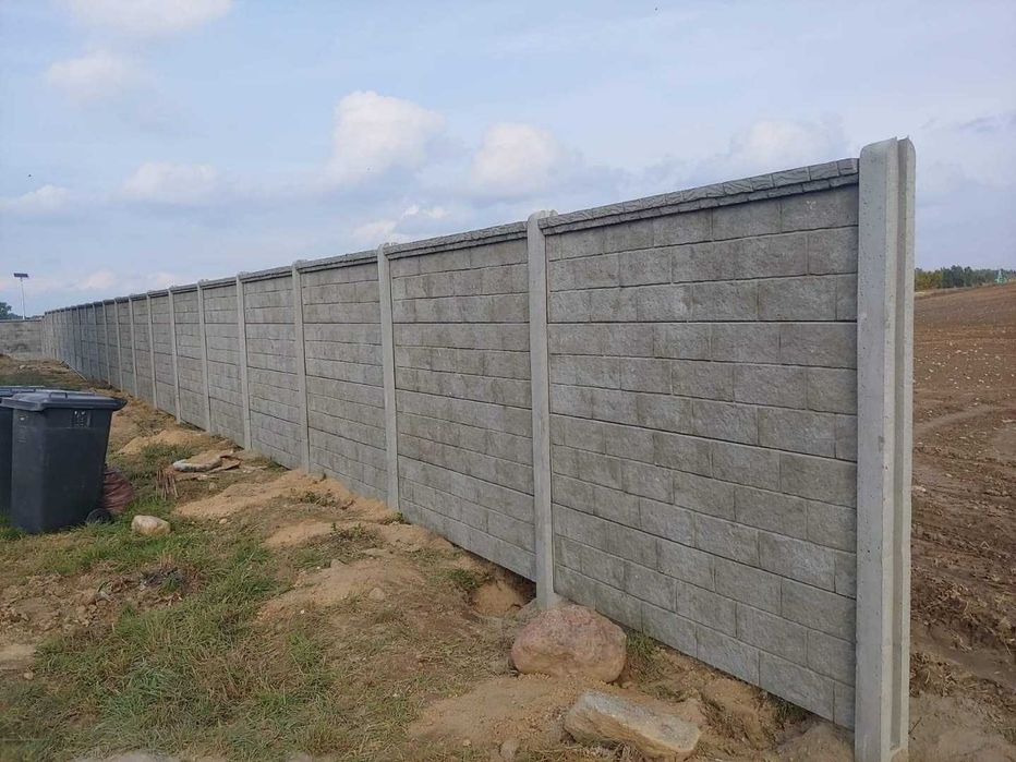 Ogrodzenia betonowe, duży wybór wzorów, ASF, Transport hds, PRODUCENT