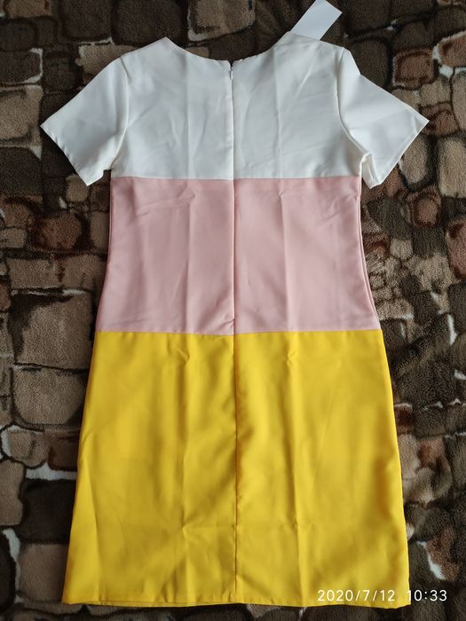 Платье трёхцветное размер 42-44