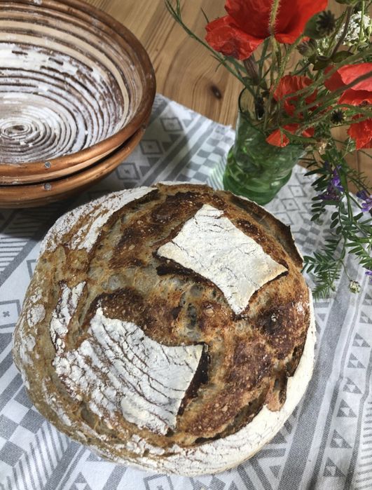 Zdrowy chleb na zakwasie pszenno-żytni bez chemii