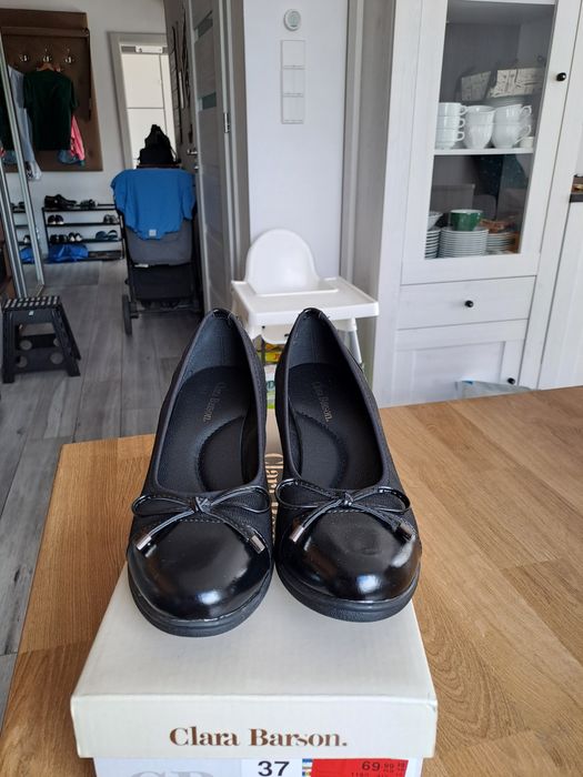NOWE buty pantofle na koturnie
