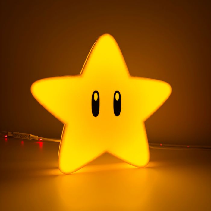 Super Mario Star Світильник Маріо Нічник LED