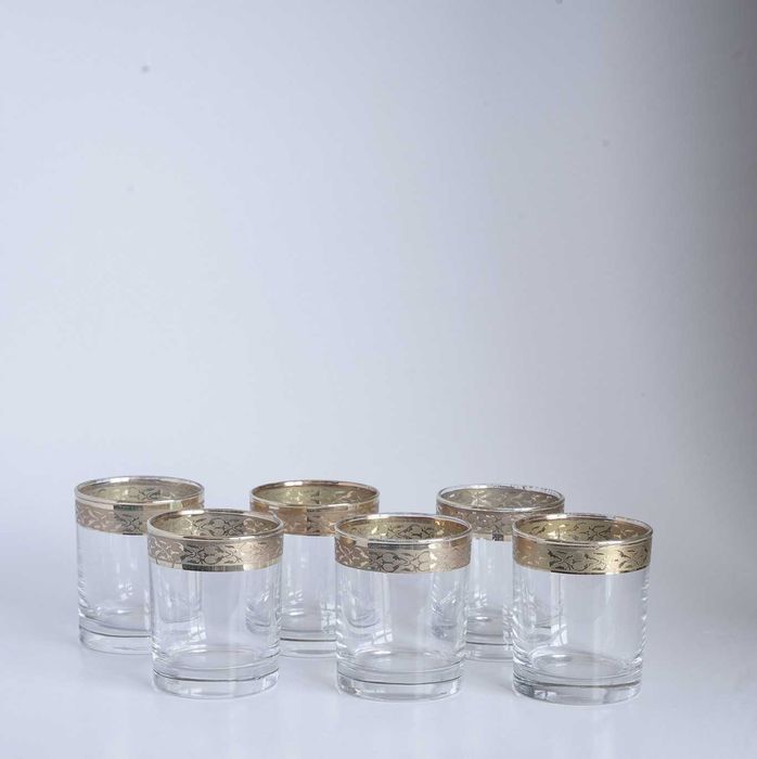 Conjunto de 6 copos de whisky e de vinho