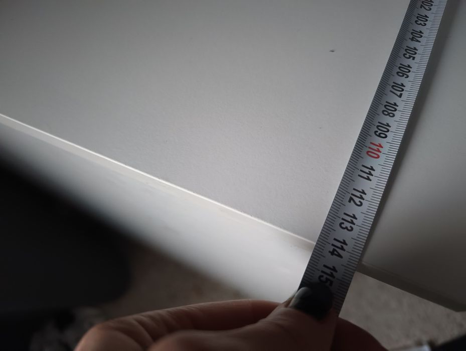 Białe biurko z nadstawką 162 x 60x 114