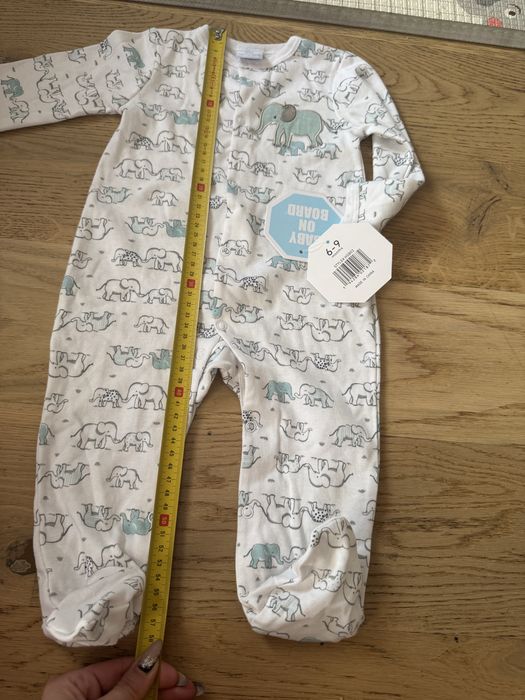Śpiochy pajacyk chlopiec 68 cm nowe