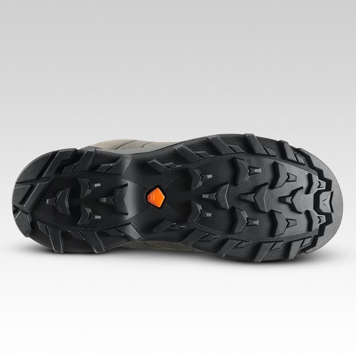 Botas de caminhada montanha criança MH500 impermeável cinz/azul 28-39