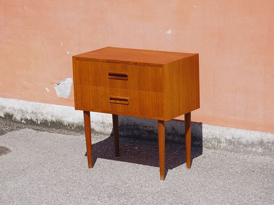 Duńska vintage komoda/szafka nocna, Dania, teak, lata 60-te, mid century modern