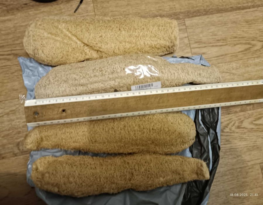 Мочалка натуральна з люффа від 25см в довжину