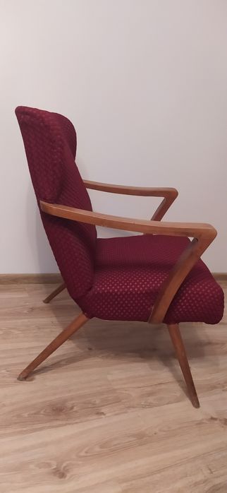 Fotel  na sprężynach PRL