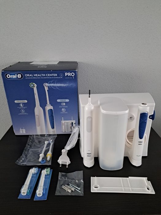 Zestaw irygator Oral-B OxyJet elektry szczoteczka do zębów Braun Pro 1