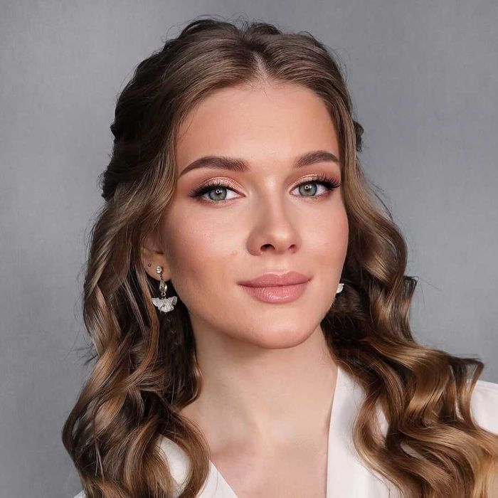 Макіяж вечірній, весільний, мейкап локони швидко. Візажист Київ