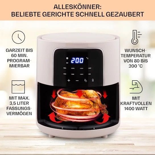 Фритюрница Crisp-Pro Air Fryer 1400W 3,5 литра Таймер на 8 программ
