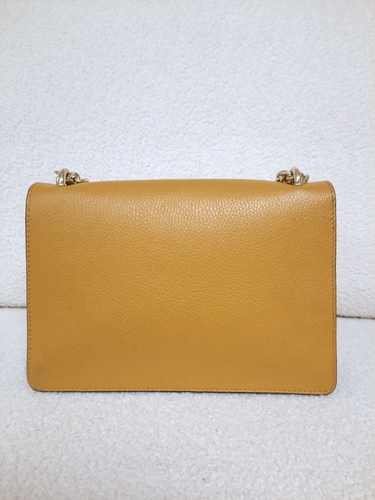 Bolsa de ombro Pinko mostarda com corrente – bom estado