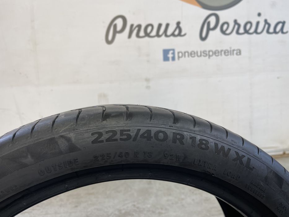 Pneus 225-40r18 Continental praticamente novos