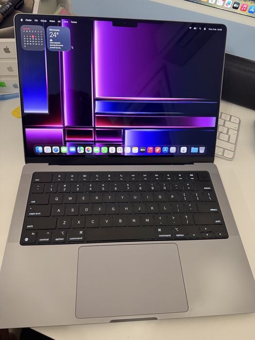 Bateria 100% Macbook Pro 14” M1 16/512gb Idealny