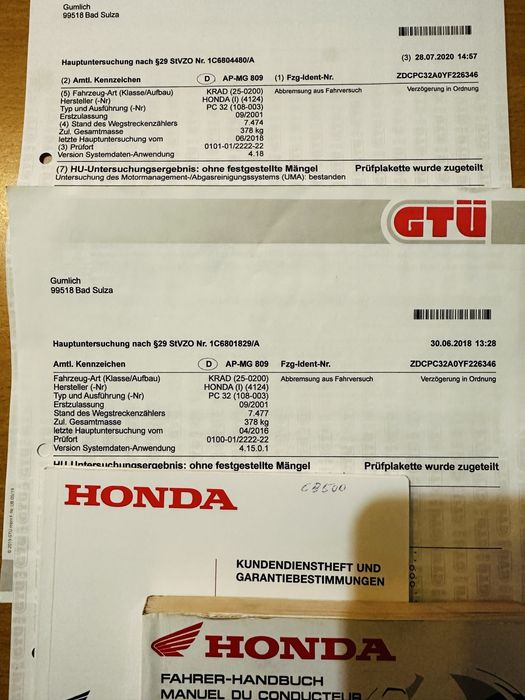 Honda Cb500 пробіг-10т. Мото з європи (3000$)