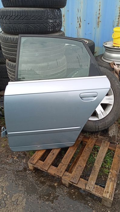 Drzwi przód prawe tył lewe Audi A4 B7 czarne błękitne
