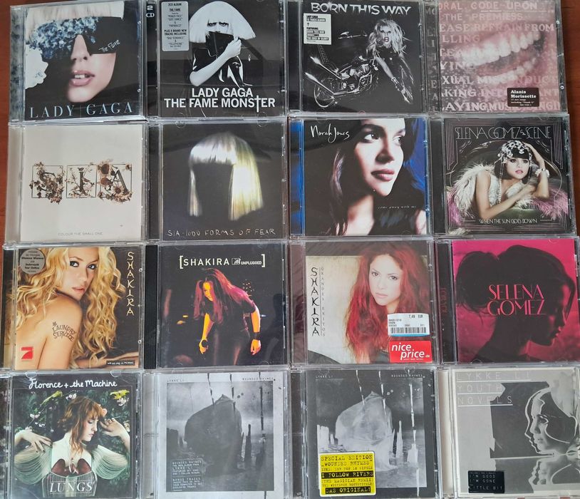 CD (Audio) Spears Sade Lykke Li Sia Gaga Gomez Dido Melua Shakira