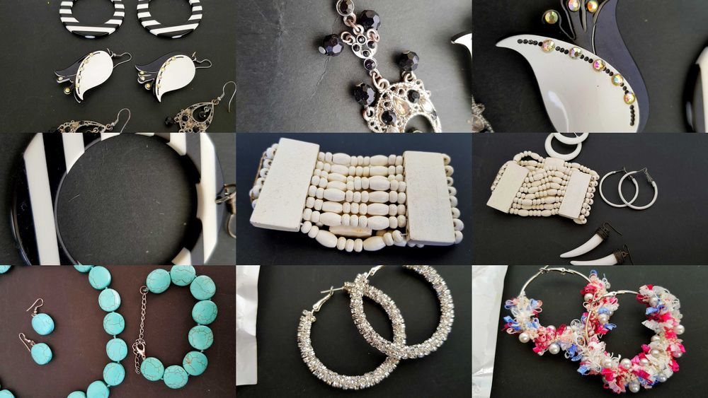 Biżuteria naszyjniki wisiorki bransoletki kolczyki