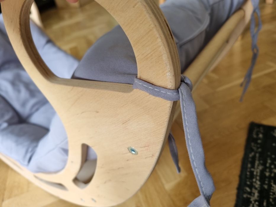 Bujak montessori drewniany z poduszka 85 cm