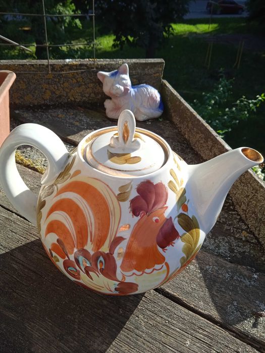 Большой заварной купеческий чайник