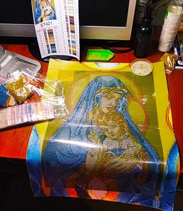 Ікона ручна робота ,,Алмазна мозаїка"