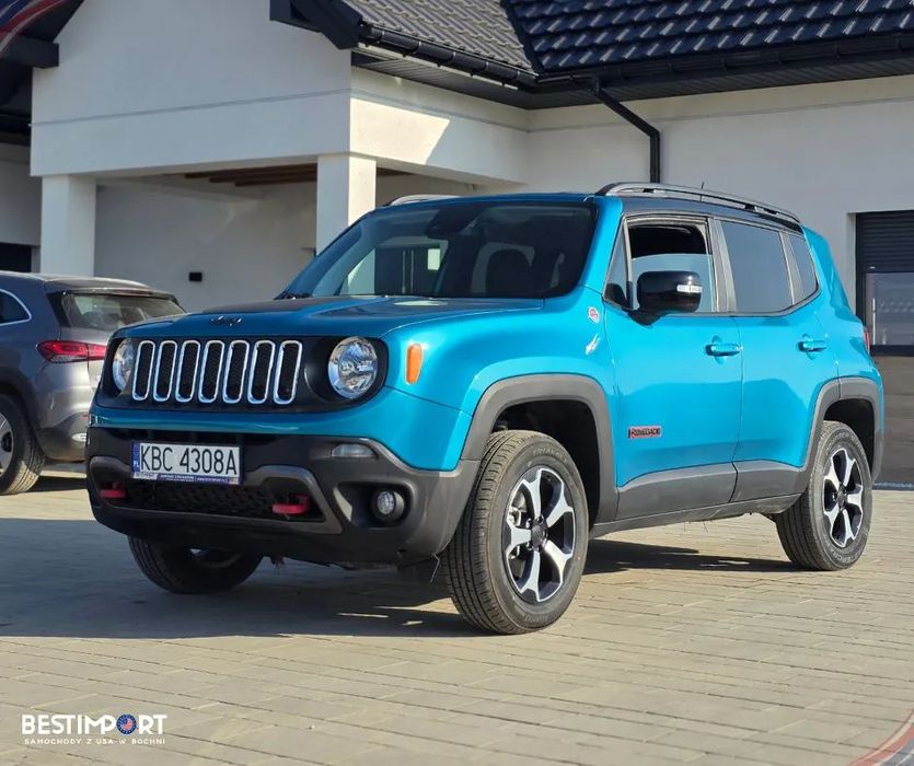 Jeep Renegade Trailhawk, 1.3T 180KM, NISKI przebieg, Plac PL, Selec-Terrain