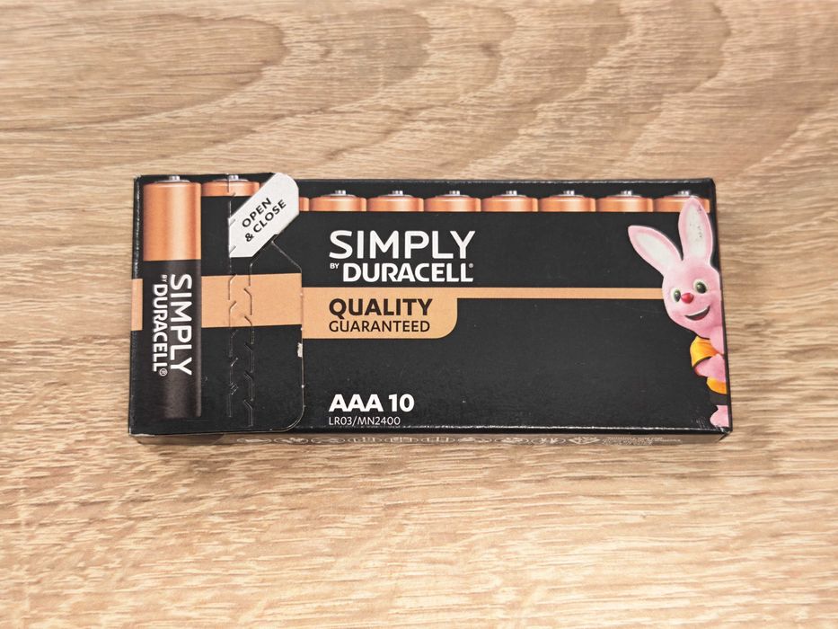 Baterie Duracell Simply AAA Fabrycznie zapakowane 10 sztuk
