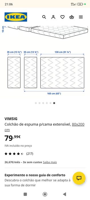 Cama de criança IKEA em bom estado